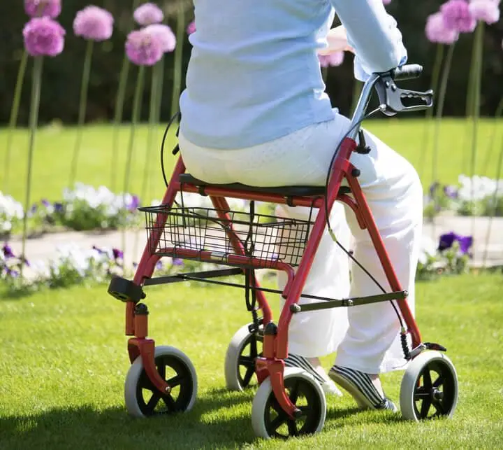 Lightweight 4 Wheel Walker